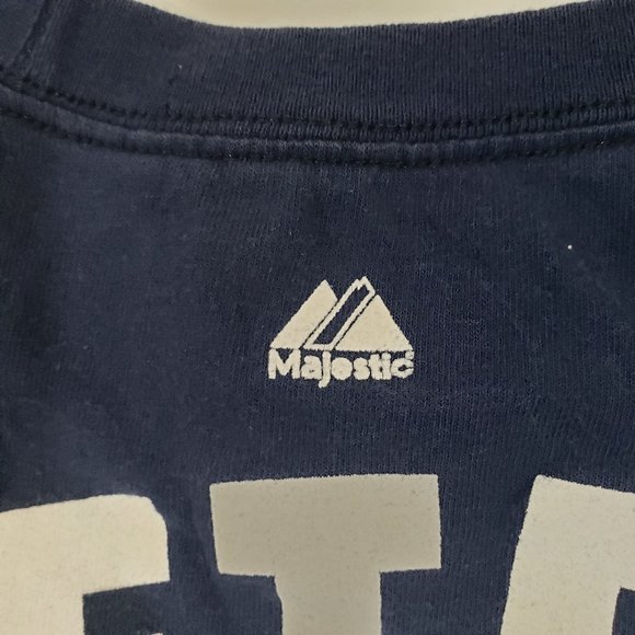 New york Yankees Dereck jeter 2 majestic jersey t-shirt size small - Picture 2 of 4